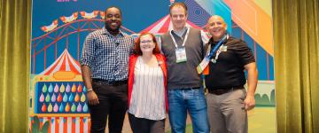 Speakers from the Breaking Down the Silos 2.0 EDUSession held at IAAPA Expo 2023