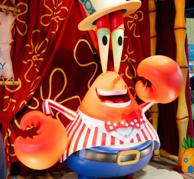 M. Krabs animatronique pour le Crazy Carnival Ride de Bob l'éponge de Sally Dark Rides