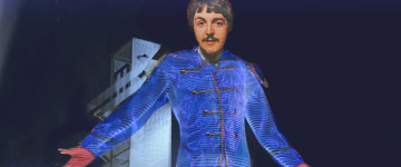 Giant Hologram of Paul McCartney from the Beatles