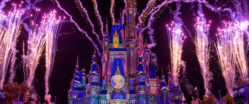 Castelo da Cinderela no Walt Disney World Resort para o 50º aniversário