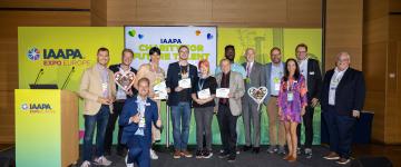 Group photo of IAAPA Foundation charity winners at IAAPA Expo Europe 2023