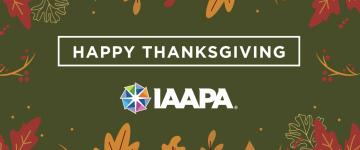 Happy Thanksgiving from IAAPA card