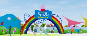Rendering del parco a tema Peppa Pig