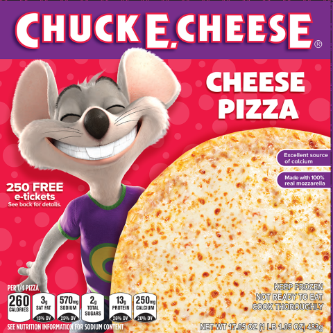 Pizza au fromage Chuck E.