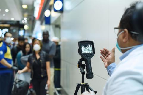 FLIR self-contained thermal camera system in action at Dubai airport 