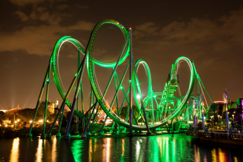 The Incredible Hulk Coaster - Credit Universal Orlando Resort
