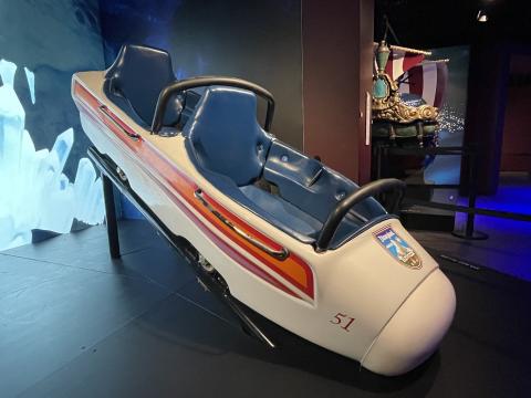 Matterhorn Bobsleds Car at Disney100 Exhibition