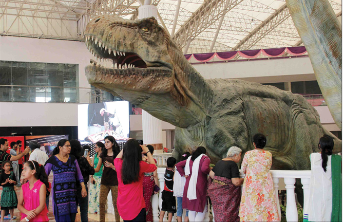 Dinosaur exhibit at OH! Max