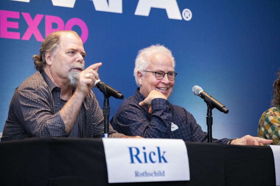 Rick Rothschild e Bob Weis sul palco.