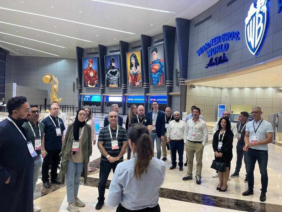 IAAPA EMEA Middle East Trade Summit attendees visit Warner Bros World Abu Dhabi as part of the summit tour