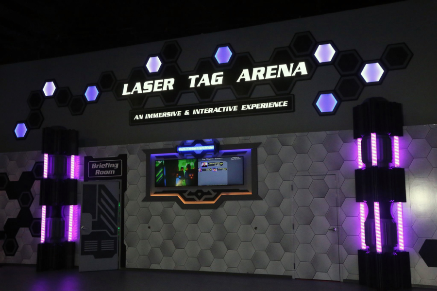 Tag laser social di Block Party (Credito: Block Party Social)