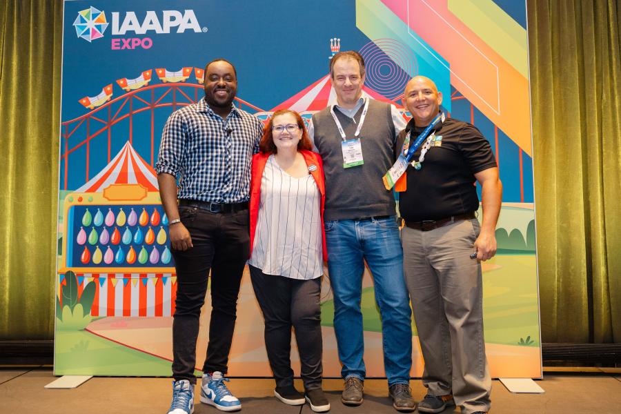 Speakers from the Breaking Down the Silos 2.0 EDUSession held at IAAPA Expo 2023