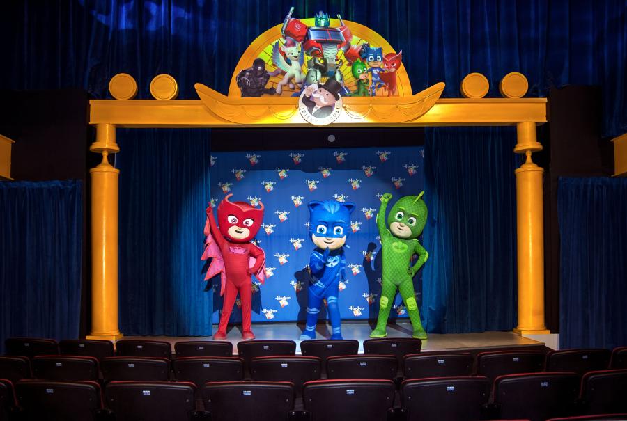 Characters from Hasbro’s PJ Masks Power Heroes come to life in live stage shows inside Hasbro City
