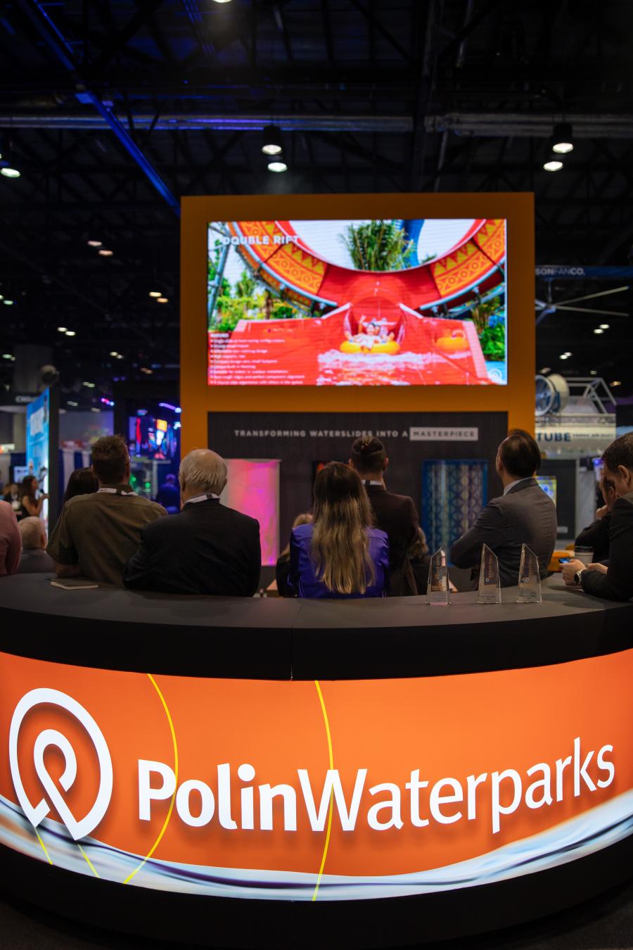 Water slide reveal from Polin Waterparks at IAAPA Expo 2023