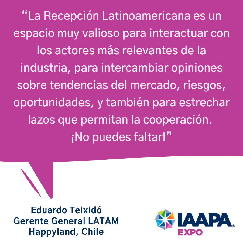 IAAPA Expo Latin American Reception Testimony