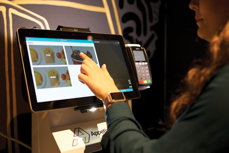 appetize technologies has developed a self-serve kiosk and a mobile device ordering platform