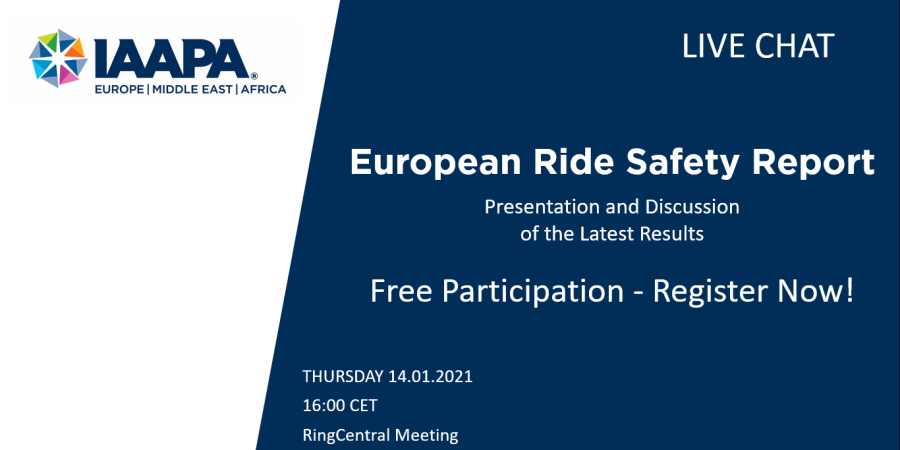 IAAPA European Ride Safety Report Live Chat