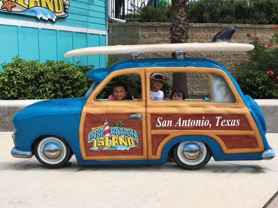 Le famiglie desiderano visitare Morgan's Inspiration Island a San Antonio, in Texas