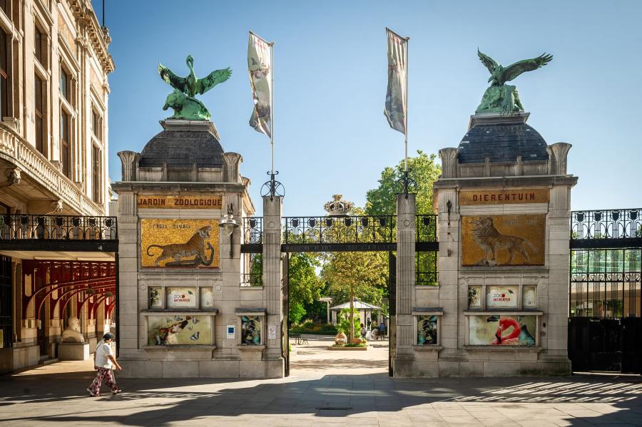 Entrance to Antwerp Zoo, a new IAAPA member located in Antwerp, Belgium