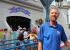 Cory Hutchinson standing in front of a ride queue at Funtown Splashtown USA