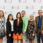 FROM LEFT: Brandie Conforti of JA Worldwide, Ng Hau Yee of JA Singapore, “The Business of Fun” winner Sylvia Chong, Carolyn Bassett of JA Worldwide, and IAAPA Foundation Co-Executive Directors Bobbie and Tom Wages