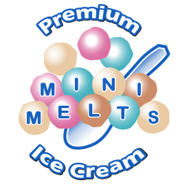 Logotipo do mini sorvete derretido