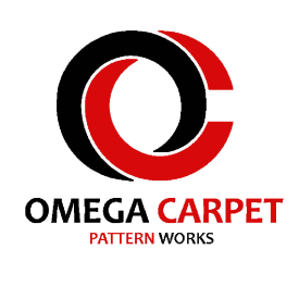 Logotipo de la alfombra Omega