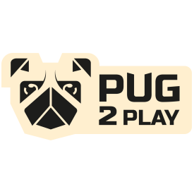 Logotipo de juego Pug 2