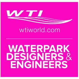 Ingenieros del diseñador del parque acuático del logotipo mundial de WTI