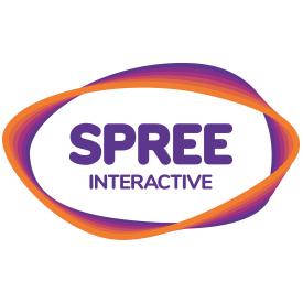 Logotipo interactivo de Spree