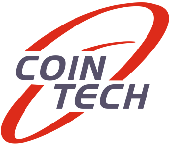 Logotipo de tecnología de monedas