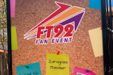 Imagem promocional do quadro de avisos do evento de fãs do FT92