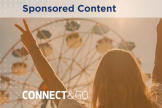 Banner de conteúdo patrocinado Connect & Go