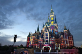 Projection du château de Shanghai Disney Resort